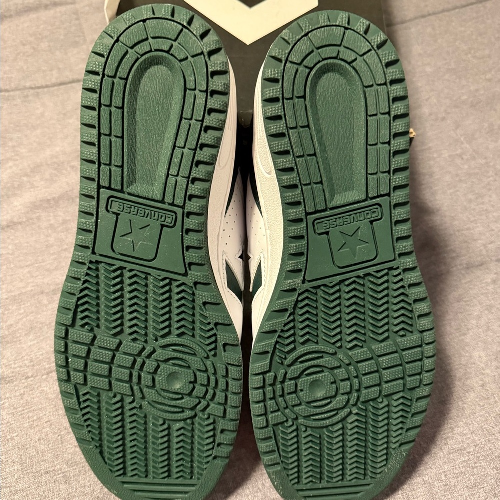 Converse Athletic Shoes in White and Dark Green - Picture 3 of 4